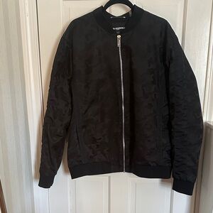 Karl Lagerfeld Men’s Black Camouflage Bomber Jacket XXL